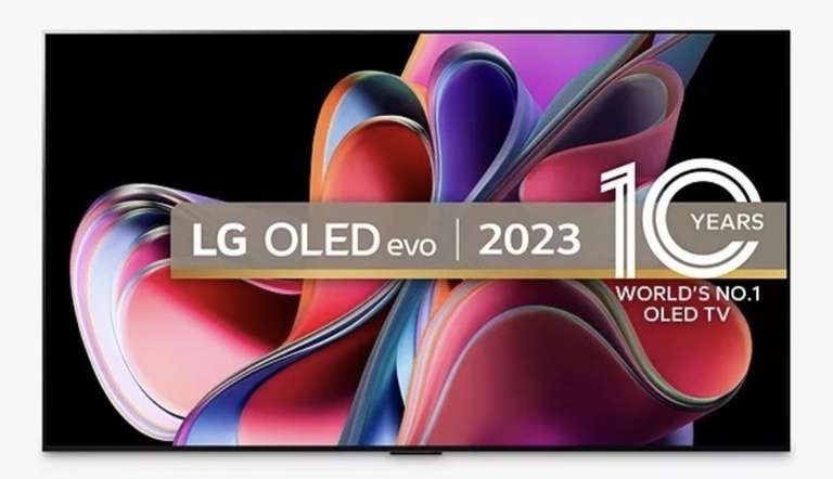 LG G3 Series OLED65G36LA 65" 4K Smart UHD OLED TV - Click & Collect Only - w/Codes