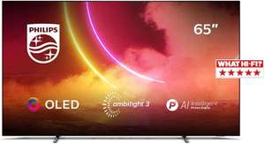Philips Ambilight 65OLED805/12 65-Inch OLED TV (4K UHD, P5 AI Perfect Picture Engine, Dolby Vision, Dolby Atmos, Android TV) £997.95 Amazon