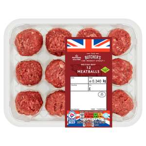 Morrisons 12 Beef Meatballs 340g for £1 @ Morrisons