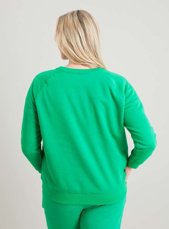 Green Crew Neck Sweatshirt , Free Click and collect From Store