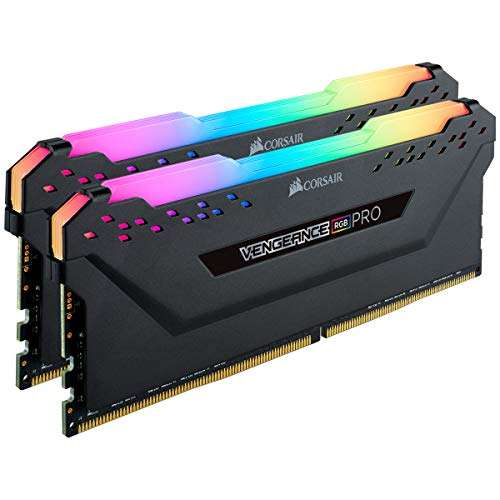 Corsair Vengeance RGB PRO 32GB (2x16GB) DDR4 3600 (PC4-28800) C18 Desktop Memory – Black £88 @ Amazon