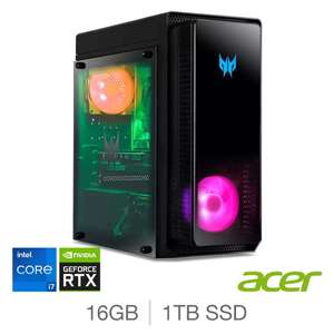 Acer Predator Orion 3000, Intel Core i7-13700F, 16GB RAM 1TB SSD, NVIDIA RTX 3060TI, Gaming Desktop, DG.BK4EK.00