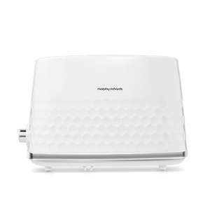 Morphy Richards Hive White 2 Slice Toaster - Gloss Finish - Plastic - 2 Slot - 220034