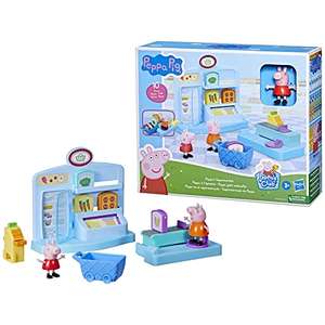 Peppa Pig Peppa’s Adventures Peppa’s Supermarket Playset Preschool Toy - 2 Figures + 8 Accessories