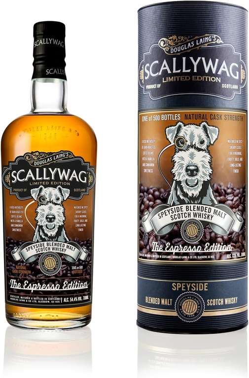 ‎Douglas Laing & Co. Scallywag Malt Whisky Espresso Edition Limited Edition Cask Strength 54.4% ABV 70cl
