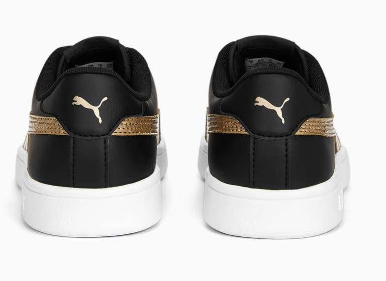 Smash v2 Metallics Sneakers Youth (in PUMA Black/Gold/White) Reduced With Extra 30% Off Unique Code