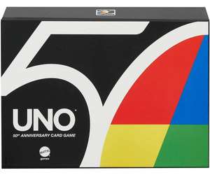 Uno Premium 50th Anniversary Card Game £8.99, UNO Flip Tin Game £8.24, UNO Minimalista £5.99 With Code + £1.99 delivery at Bargainmax