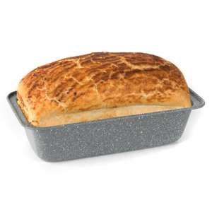 Salter Loaf Tin Bread Baking Pan 27cm Marblestone Collection Carbon Steel Grey Sold by Salter