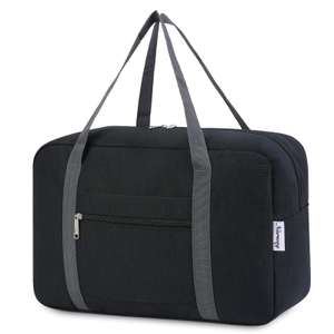 Ryanair Airlines Cabin Bag 40x20x25 Underseat Foldable Travel Duffel Bag 20L (Black) Sold by Narwey UK