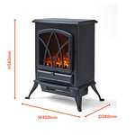 Warmlite WL46018 Stirling Portable Electric Fire Stove Heater with Realistic LED Flame Effect £52.99 @ Amazon