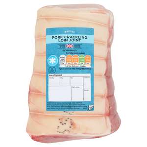 Sainsbury's British Pork Boneless Crackling Loin Joint £3.66 kg @ Sainsbury's