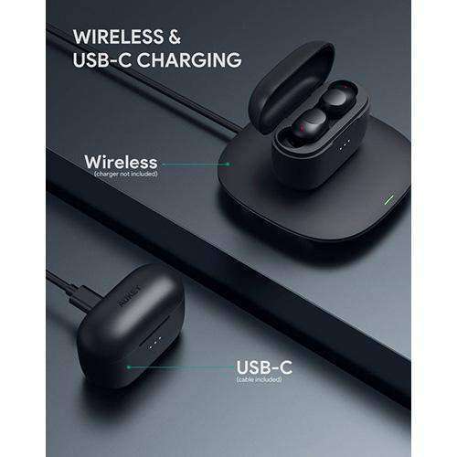 AUKEY EP-T31 Wireless Charging Earbuds /Headphones Elevation in-ear Detection Black - £10.99 Delivered With Code @ MyMemory