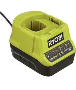 Ryobi RC18120 18V ONE+ Compact Charger, Hyper Green, 2.0Ah