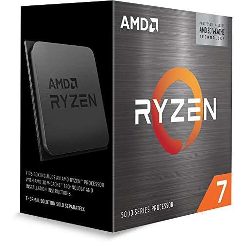 AMD Ryzen 7 5800X3D Desktop Processor (8-core/16-thread, 96MB L3 cache, up to 4.5 GHz max boost) - sold by kayz goods