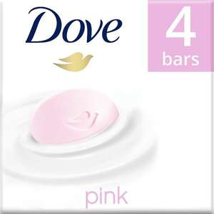 Dove Pink Beauty Cream Soap Bar 4 x 100g - £2 with Click & collect @ Superdrug