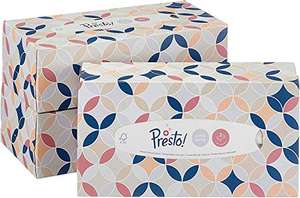 Amazon Brand - Presto! 3-Ply Facial Tissues, Pack of 12 - £12.59 (£11.96 or less with Subscribe & Save) @ Amazon