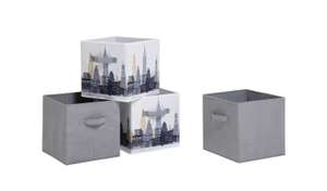 Set of 4 storage boxes £10 click and collect at Argos