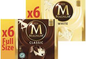 6 full sized Magnums Classic/White - x2 for £6 @ Farmfoods