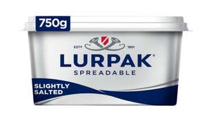 Lurpak Slightly Salted Spreadable 750g £5.25 @ Asda