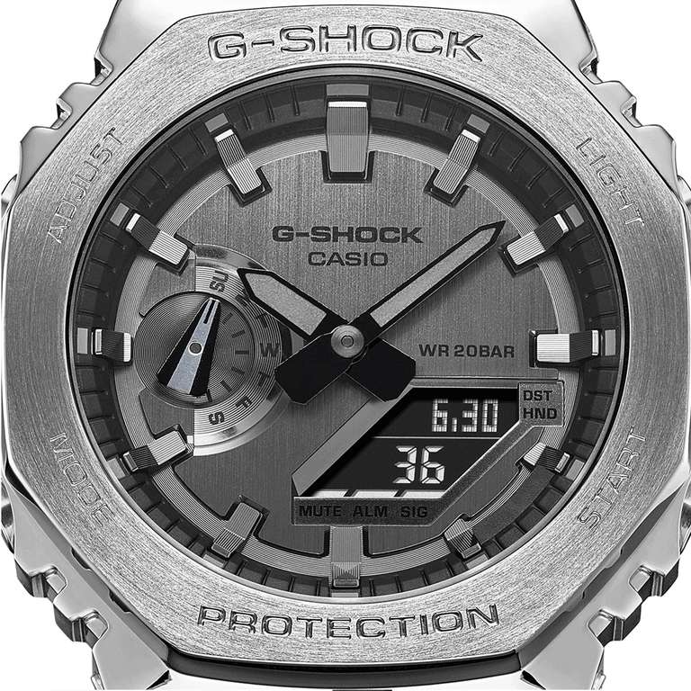 Casio G-Shock GM-2100-1AER 'CasiOak' Digital Watch - Stainless Steel / Black
