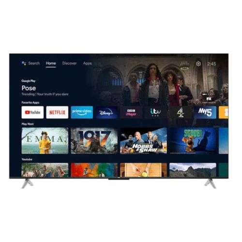 TCL 65P638K 65" 4K UHD ANDROID LED TV - £381.65 using code with free delivery @ Hughes / eBay