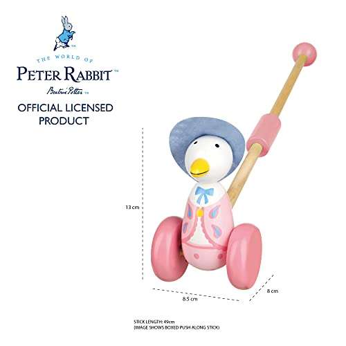 Used: Like New - Peter Rabbit Toys - Jemima Puddleduck Wooden Push Along Walker £5.97 @ Amazon Warehouse