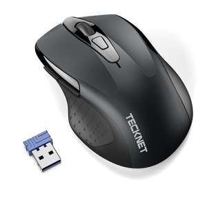 TECKNET Pro Wireless Mouse, 4000 DPI, 2.4G Ergonomic Optical Mouse 20% off at checkout - Sold by TECKNET FBA