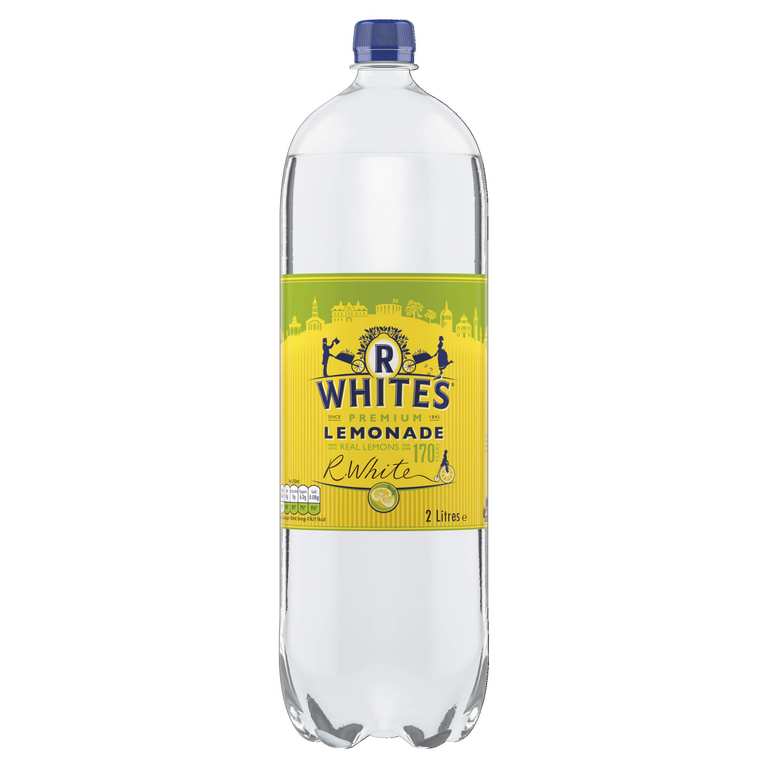 R Whites Premium Lemonade, 2L (80p - 95p With Voucher + S&S) 4 for £3.80 (£3.15 Max S&S)
