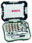 Bosch 26-piece Screwdriver Bit & Ratchet Set