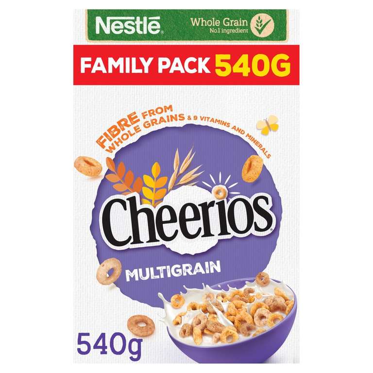 Nestle Multigrain Cheerios 540g (claim £1 back with Shopmium)
