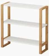 Various Bamboo Bathroom Furniture Pieces on Clearance e.g 3 Tier Storage Unit - Free Click & Collect