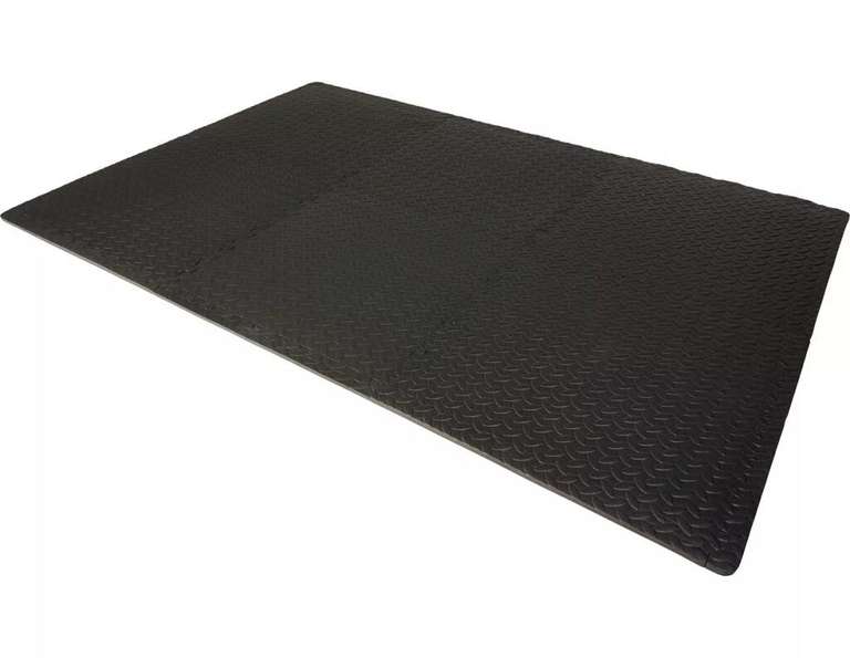 Halfords 6pc Black Floor Mat Set - 120cm x 180cm, 2 sets for £17.10, free click and collect (With Code) at Halfords