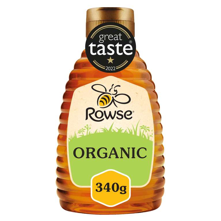 Rowse Organic Honey - 4 X 340g