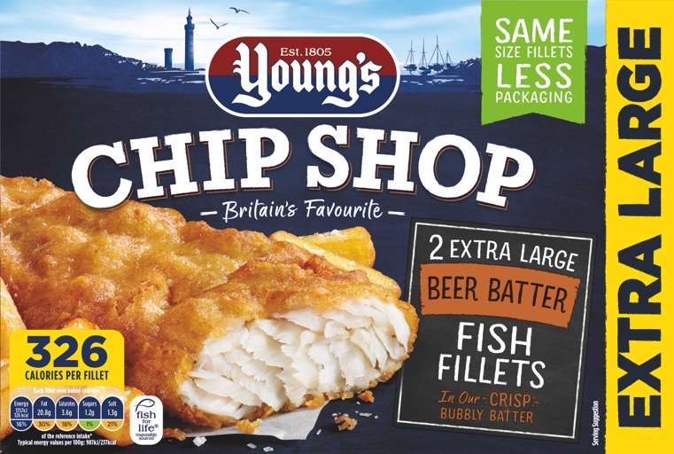 Young’s Chip Shop 2 Extra Large Beer Batter Fish Fillets - £1.69 instore @ Farmfoods