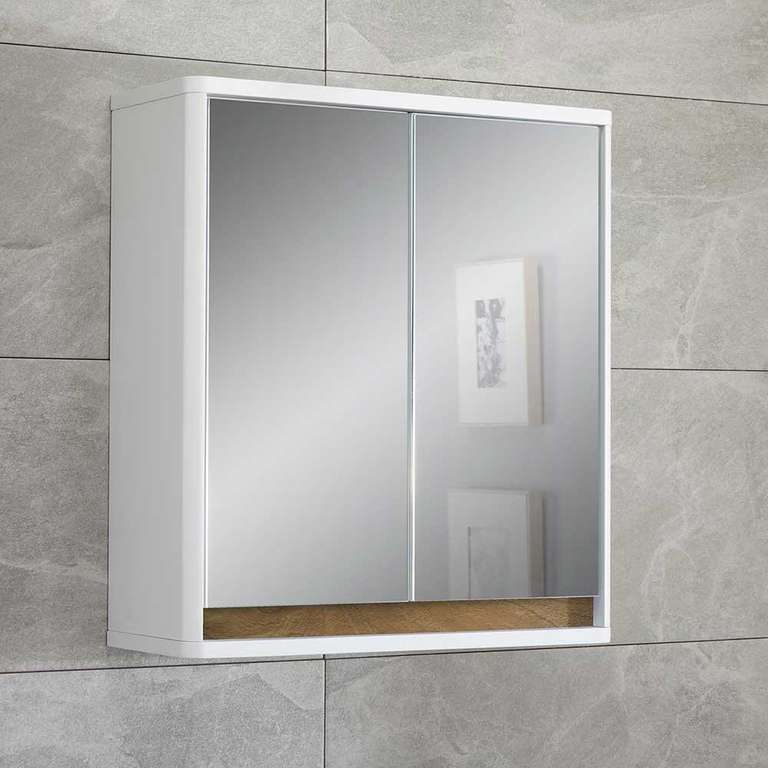 House and Homestyle White Double Door Mirrored Bathroom Cabinet Sold & Delivered by House and Homestyle (UK Mainland)