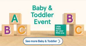 Baby and toddler event up to 50% off with Club Card @Tesco