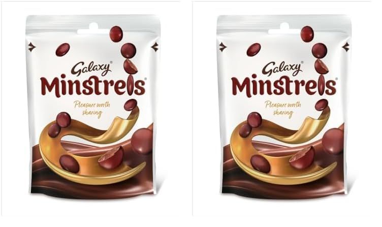 Galaxy Minstrels Milk Chocolate Pouch Bag 125g x 2 (£2.09 S&S)