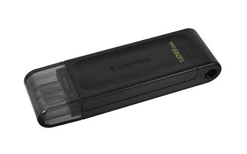 Kingston DataTraveler 70 | DT70/128GB USB-C Flash Drive Black - £7.29 each (minimum quality: 3) @ Amazon