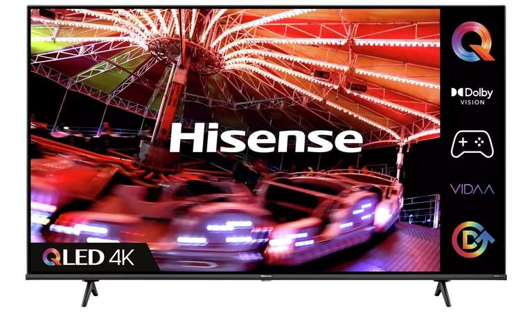 Hisense 50 Inch 50E7HQTUK Smart 4K UHD HDR QLED Freeview TV - Free C&C