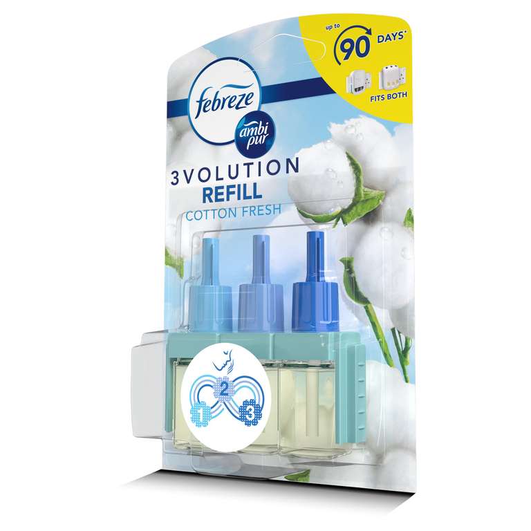 Febreeze 3volution refills cotton fresh & summer breeze (Longton)
