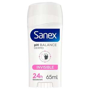 Sanex Dermo Invisible Deodorant Stick 65ml - £1.25 at Ocado