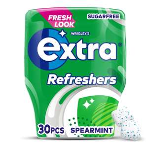 Extra Refreshers Spearmint Sugar Free Chewing Gum Bottle 30pcs - In Store @ Morrisons