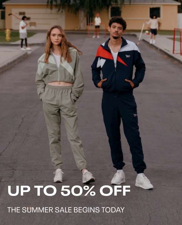 Reebok up to 50% off summer sale free delivery with £25 spend @ Reebok