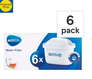 Brita Maxtra+ water filters 6 pack £22 - Clubcard price @ Tesco