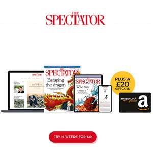 The Spectator Magazine Subscription - 12 Issues for £12 + Free £20 Amazon Voucher @ The Spectator Magazine