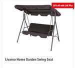 Livarno Home Garden Swing Seat: £89.99 (£71.99 Via Lidl Plus App) @ Lidl