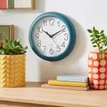 Simply Plastic Wall Clock - (5 Colours Available) - Free Click & Collect only