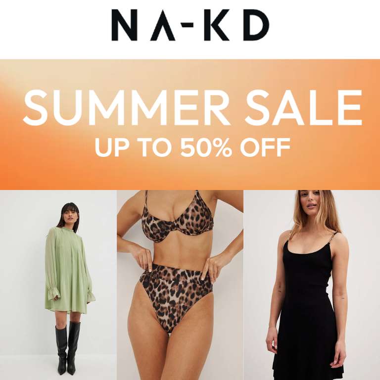 Sale - Up to 50% Off + Extra 15% Off With Code - @ NAKD