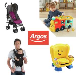 Save up to 1/3 In the Argos Baby & Toddler Event + free click & collect