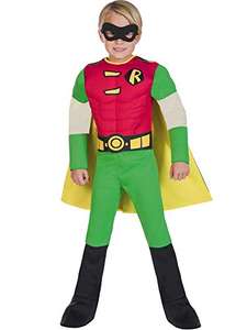 amscan Robin Muscle Chest Costume, Boys, Multi-Coloured 8-10 years - Sold/Dispatched by PartyVision ( Party Delights)